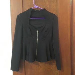 Blazer Zipper Top